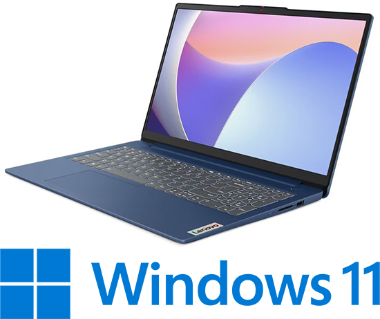 מחשב נייד Lenovo IdeaPad Slim 3-15IRU8 82X7005JIV - צבע Abyss Blue - שנה אחריות