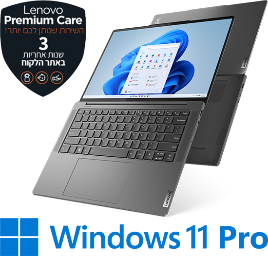 מחשב נייד Lenovo Yoga Pro 7 14IRH8 82Y7008XIV - צבע Storm Grey