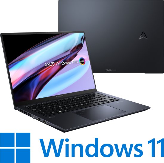 מחשב נייד עם מסך מגע Asus Zenbook Pro 14 OLED UX6404VI-P1046W - צבע Tech Black