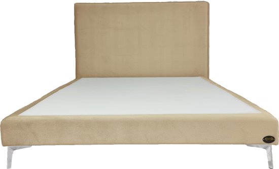 מיטת זוגית 140X190 ס''מ מבית Simmons דגם אוקספורד - צבע קפוצ'ינו