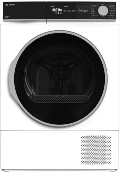 מייבש כביסה קונדנסור פתח חזית 9 ק''ג Sharp KD-HP92LW Heat Pump - צבע לבן