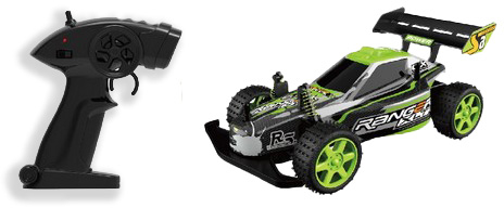 מכונית מירוץ על שלט נטען Best Wheels Racing Car Alien Challenger - צבע ירוק