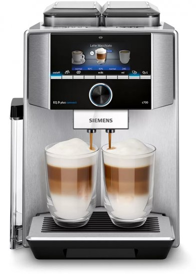 מכונת קפה אוטומטית מלאה Siemens EQ.9 Plus Connect s700 TI9573X1RW - שנתיים אחריות יבואן רשמי BSH