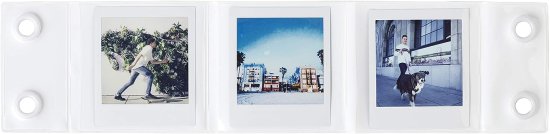 מסגרת ניתנת לתלייה ל-3 תמונות ממצלמות Fujifilm Instax Square - בצבע לבן