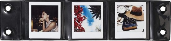 מסגרת ניתנת לתלייה ל-3 תמונות ממצלמות Fujifilm Instax Square - בצבע שחור
