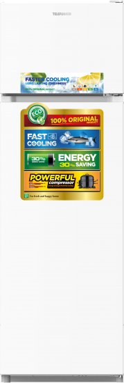 מקרר 2 דלתות מקפיא עליון 330 ליטר Telefunken TDD-330W - צבע לבן