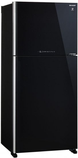 מקרר 2 דלתות מקפיא עליון אינוורטר 517 ליטר SJ-4650 מבית Sharp - זכוכית שחורה