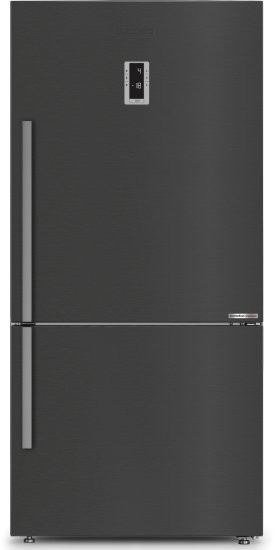 מקרר 2 דלתות מקפיא תחתון אינוורטר 554 ליטר Blomberg KND3965XBRP - נירוסטה מושחרת