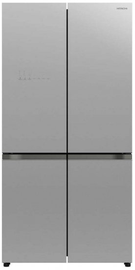 מקרר 4 דלתות מקפיא תחתון 713 ליטר אינוורטר Hitachi R-WB700VRS2 - צבע זכוכית כסופה