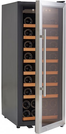 מקרר יין מתקדם עד 43 בקבוקים Vinopo SU-43S - צבע נירוסטה