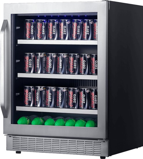 מקרר משקאות בנוי 146 ליטר Landers LA146BS נירוסטה