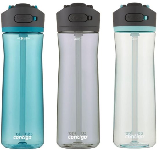 סט 3 בקבוקי שתייה 720 מ''ל Contigo Ashland 2.0 - צבע אפור