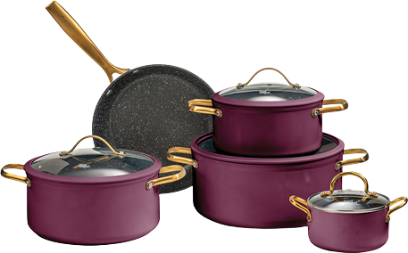 סט 9 חלקים Food Appeal Regal - צבע בורדו