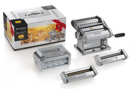סט מולטי פסטה הכולל מכונת פסטה Marcato Atlas 150 + אביזרים להכנת 5 סוגי פסטה שונים