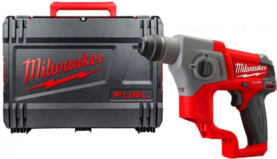פטישון נטען 12V במזוודת נשיאה Milwaukee Fuel M12CH-602X - גוף בלבד!