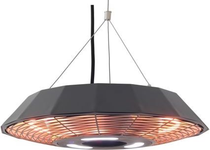 פטריית חימום חשמלית מעוצבת לתלייה S.Patio 2500W - צבע שחור