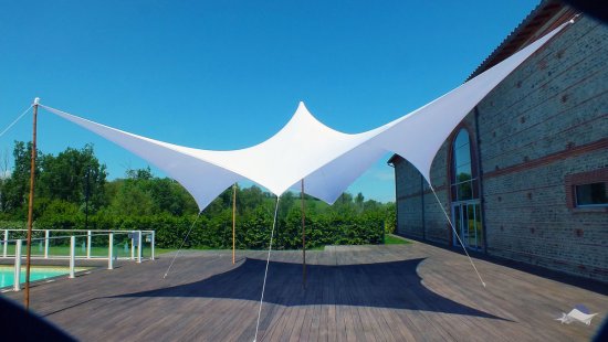 צילייה מבד לייקרה 5X3 מטר Playa - צבע לבן