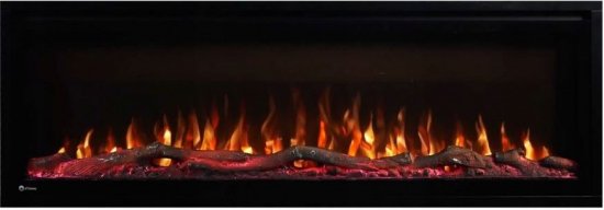 קמין חשמלי עם שלט 72 אינץ Aflamo Royal 72 1600W - צבע שחור