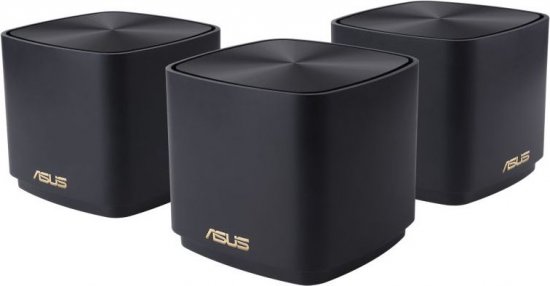 ראוטר (שלוש יחידות) ASUS ZenWiFi XD4 Plus AX1800 Whole-Home Mesh WiFi 6 System - צבע שחור