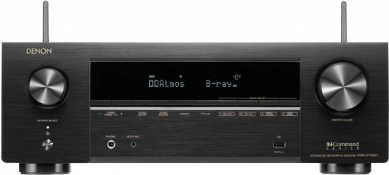 רסיבר קולנוע ביתי 7.2 ערוצים 2 אזורים Denon AVR-X1700H 8K AV Receiver - שנה אחריות ע''י מ.ברוכים