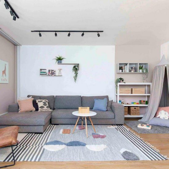 שטיח קילים נורדי 08 צבעוני עם פרנזים 160*230 ס"מ - L