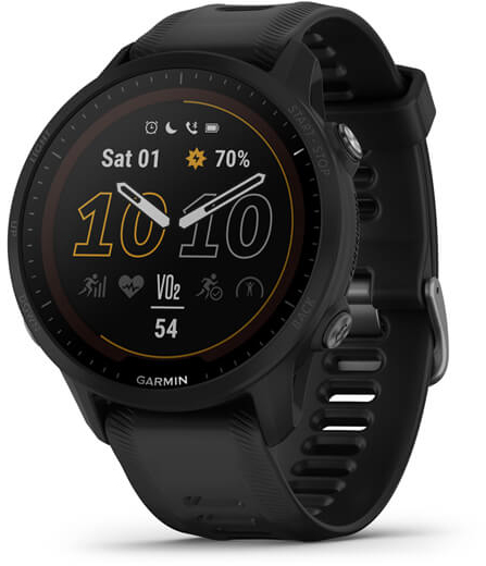 שעון ריצה חכם Garmin Forerunner 955 Solar GPS - צבע שחור - כולל תמיכה מלאה בעברית - שנתיים אחריות יבואן רשמי על ידי רונלייט