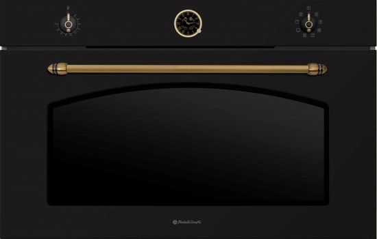 תנור אפייה בנוי 100 ליטר 8 תוכניות 90 ס''מ Fratelli Country - צבע שחור