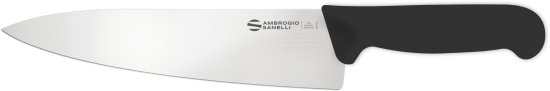 סכין שף רחבה 24 ס"מ Ambrogio Sanelli Supra – צבע שחור