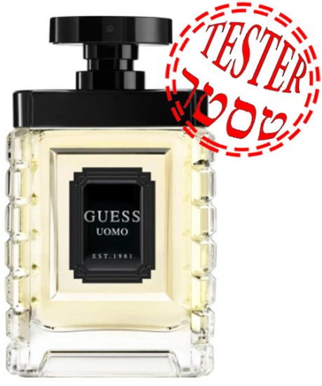בושם לגבר 100 מ''ל Guess Uomo או דה טואלט E.D.T - טסטר – תמונה 2