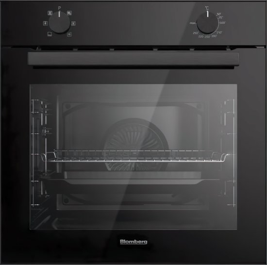 תנור בנוי 71 ליטר 5 תוכניות Blomberg BI OEN8001BIL - צבע זכוכית שחורה
