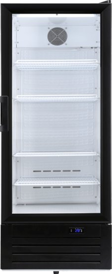 מקרר 218 ליטר עם דלת חזית שקופה מזכוכית Landers SC218 – צבע שחור