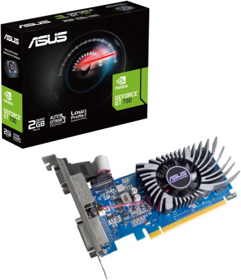 כרטיס מסך Asus GT730 2GB GDDR3 BRK EVO VGA DVI HDMI PCI-E
