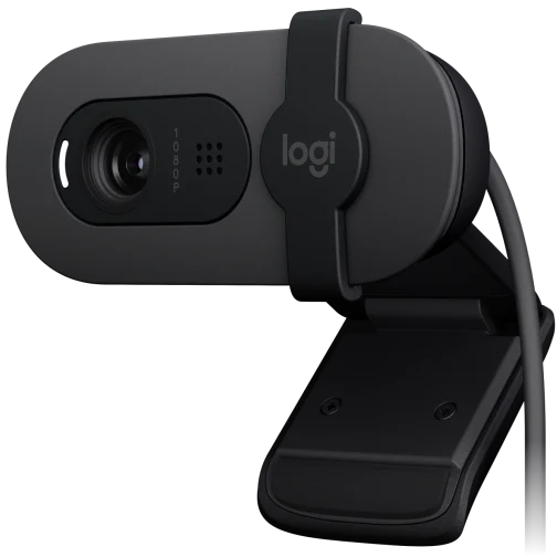 מצלמת רשת עם מיקרופון Logitech Brio 100 Full HD 1080p - צבע Graphite