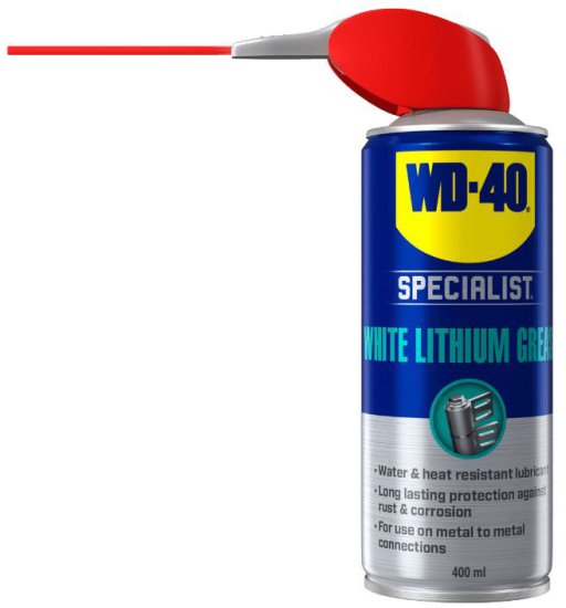 תרסיס גריז ליתיום לבן עתיר ביצועים 400 מ''ל WD-40 Specialist White Lithium Grease