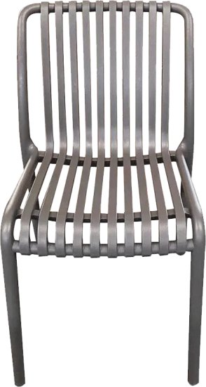 כיסא לגינה ולבית Mira דגם PP-776 - צבע אפור פחם