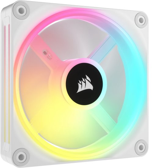 מאוורר למארז עם בקר תאורה Corsair iCUE LINK  QX120 RGB 120mm PWM - צבע לבן