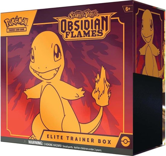 מארז קלפי אספנות פוקימון Pokemon TCG Scarlet & Violet Obsidian Flames - Elite Trainer Box