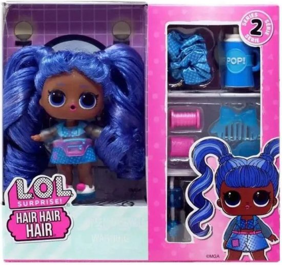 בובת L.O.L. Surprise שיער עם 10 הפתעות - סגול – תמונה 2
