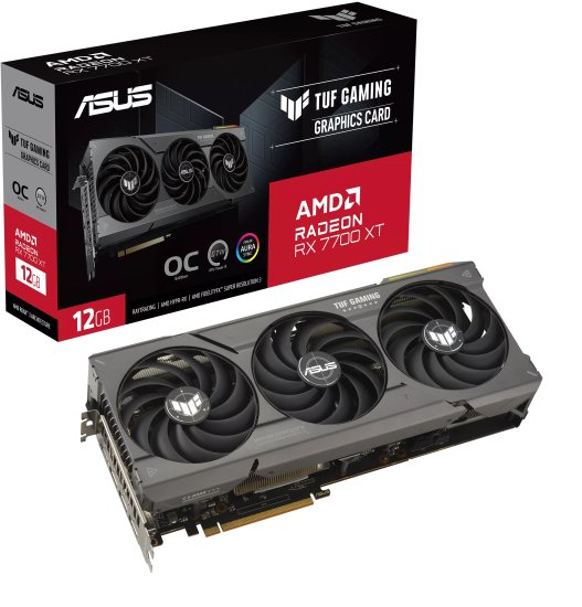 כרטיס מסך ASUS TUF Gaming Radeon RX 7700 XT OC Edition 12GB GDDR6