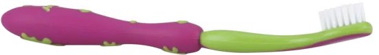 מברשת שיניים מעוצבת לילדים מבית Nuby - צבע ורוד/ירוק