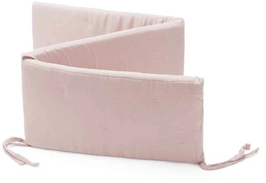 מגן ראש לעריסת תינוק 100% כותנת טטרה Nino - צבע ורוד