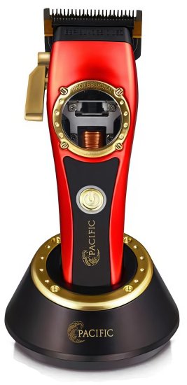 מכונת תספורת נטענת חשמלית R1 מסדרת Pacific Royal - צבע אדום / זהב