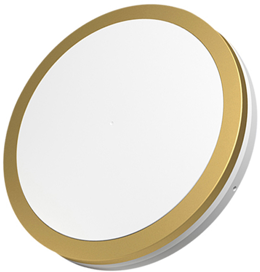 מנורה צמודת תקרה עגולה מוגנת מים קוטר 23.5 ס''מ Liper IP65 30W - צבע גוף זהב גוון אור 6500K