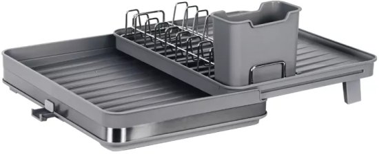 מתקן מתכוונן לייבוש כלים Toolz מבית Roso - צבע אפור