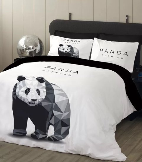 סט מצעים למיטת יחיד מיקרופייבר 90X200 ס''מ פנדה מבית Homestyle