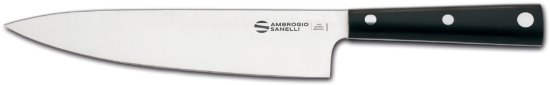 סכין שף יפנית 20 ס''מ Ambrogio Sanelli Hasaki - צבע שחור