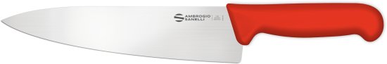 סכין שף רחבה 24 ס''מ Ambrogio Sanelli Supra - צבע אדום