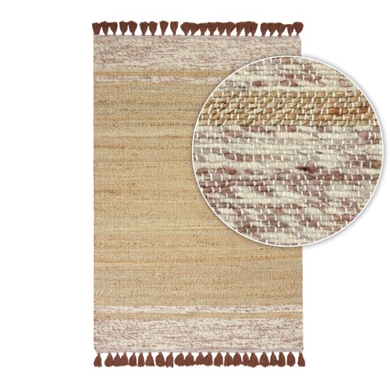 שטיח מנדי בז'/פודרה MENDY 120*170 ס"מ - S