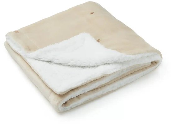 שמיכת פליס חורפית עם רקמה דגם ציפורים מבית Nino - מידה M