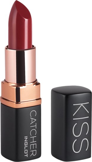 שפתון עשיר בלחות KISS CATCHER למראה שפתיים יפות ומטופחות Inglot בגוון Call Me Wine 923 - משקל 4 גרם